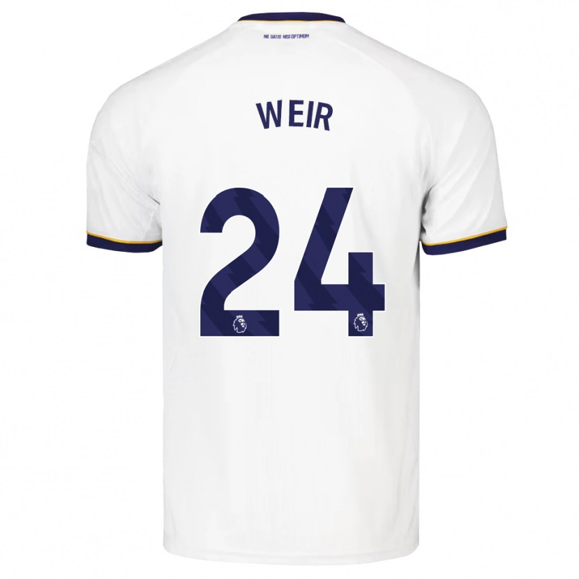 Danxen Donna Maglia Kenzie Weir #24 Blu Notte Bianco Giallo Kit Gara Away 2026/27 Maglietta