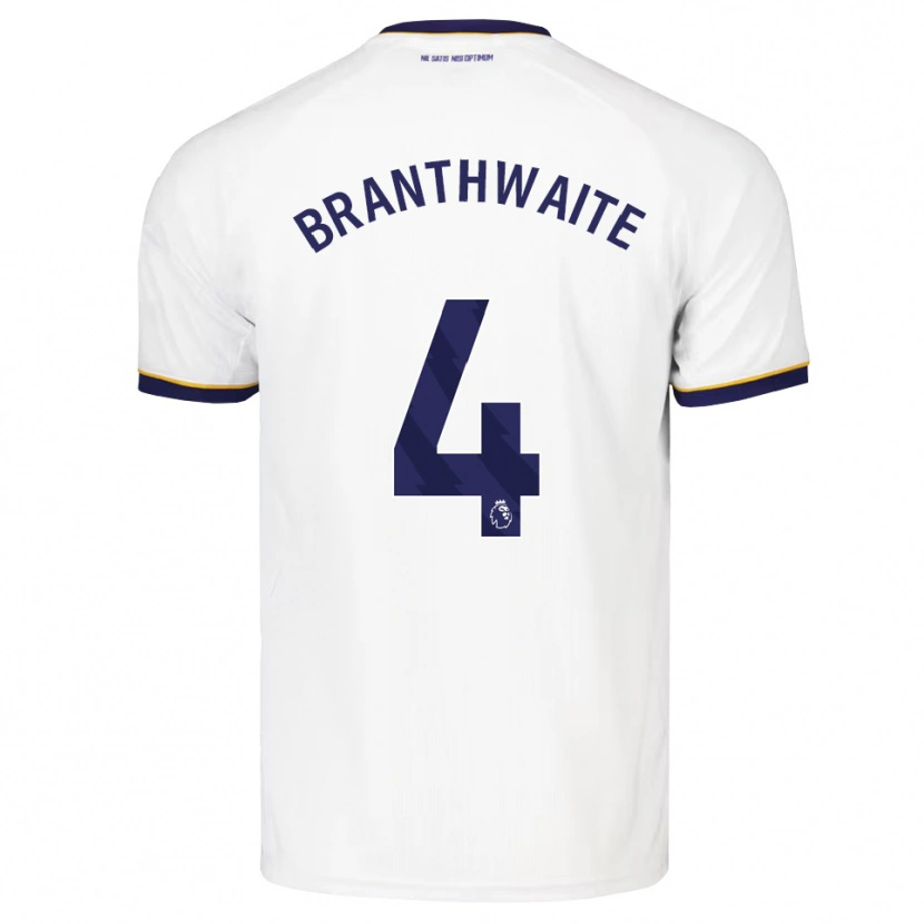 Danxen Donna Maglia Jarrad Branthwaite #4 Blu Notte Bianco Giallo Kit Gara Away 2026/27 Maglietta