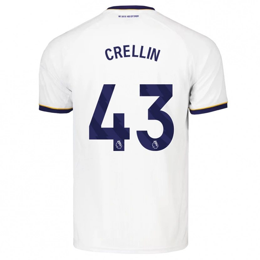 Danxen Donna Maglia Billy Crellin #43 Blu Notte Bianco Giallo Kit Gara Away 2026/27 Maglietta