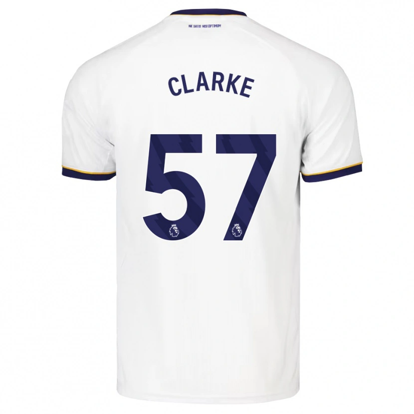 Danxen Donna Maglia Justin Clarke #57 Blu Notte Bianco Giallo Kit Gara Away 2026/27 Maglietta