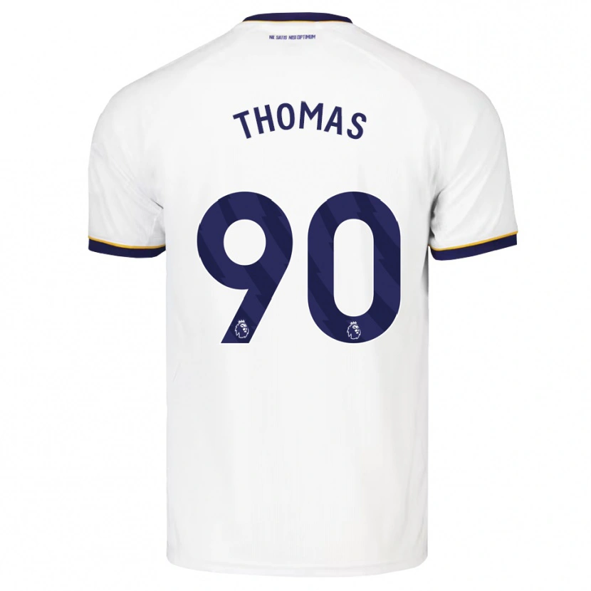 Danxen Donna Maglia Aled Thomas #90 Blu Notte Bianco Giallo Kit Gara Away 2026/27 Maglietta