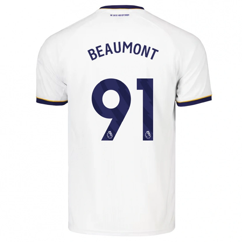 Danxen Donna Maglia Jacob Beaumont Clark #91 Blu Notte Bianco Giallo Kit Gara Away 2026/27 Maglietta