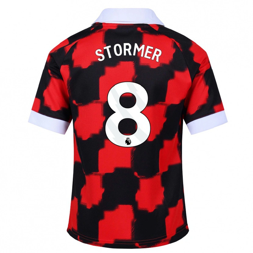 Danxen Donna Maglia Becky Stormer #8 Rosso Bianco Nero Kit Gara Away 2026/27 Maglietta