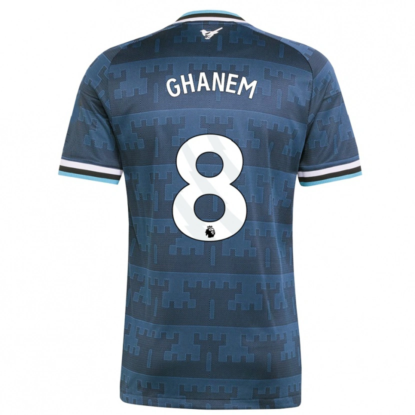 Danxen Donna Maglia Muawiya Ghanem #8 Giallo Nero Blu Kit Gara Away 2026/27 Maglietta