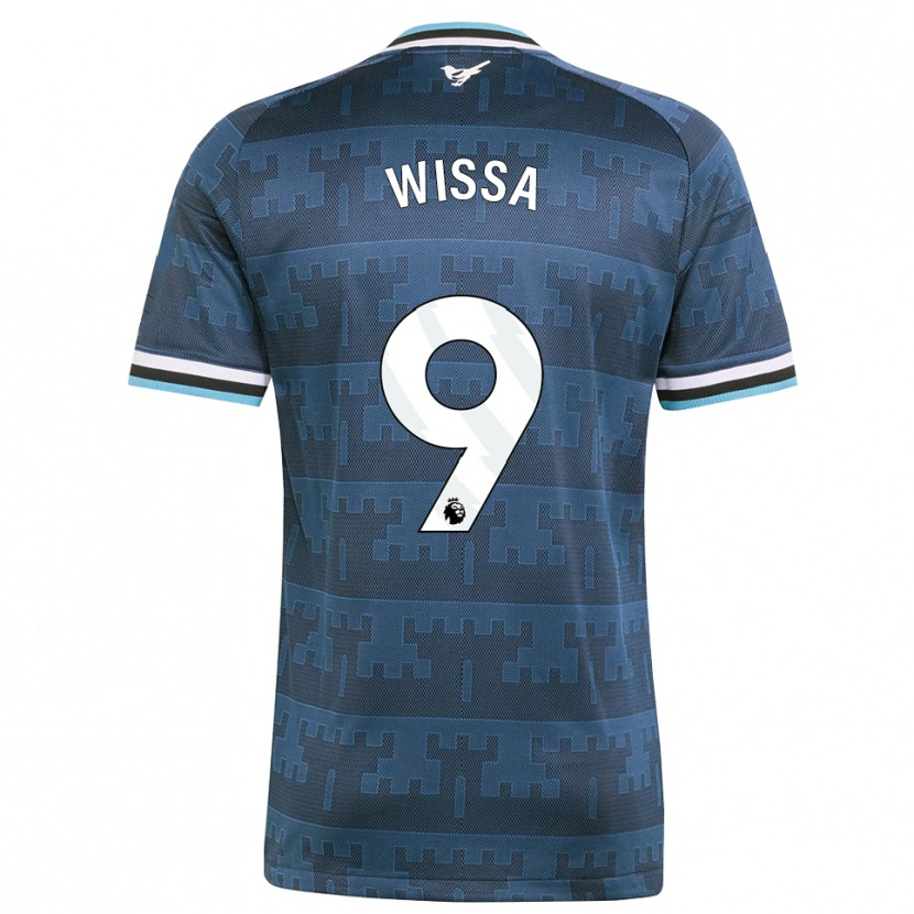 Danxen Donna Maglia Yoane Wissa #9 Giallo Nero Blu Kit Gara Away 2026/27 Maglietta