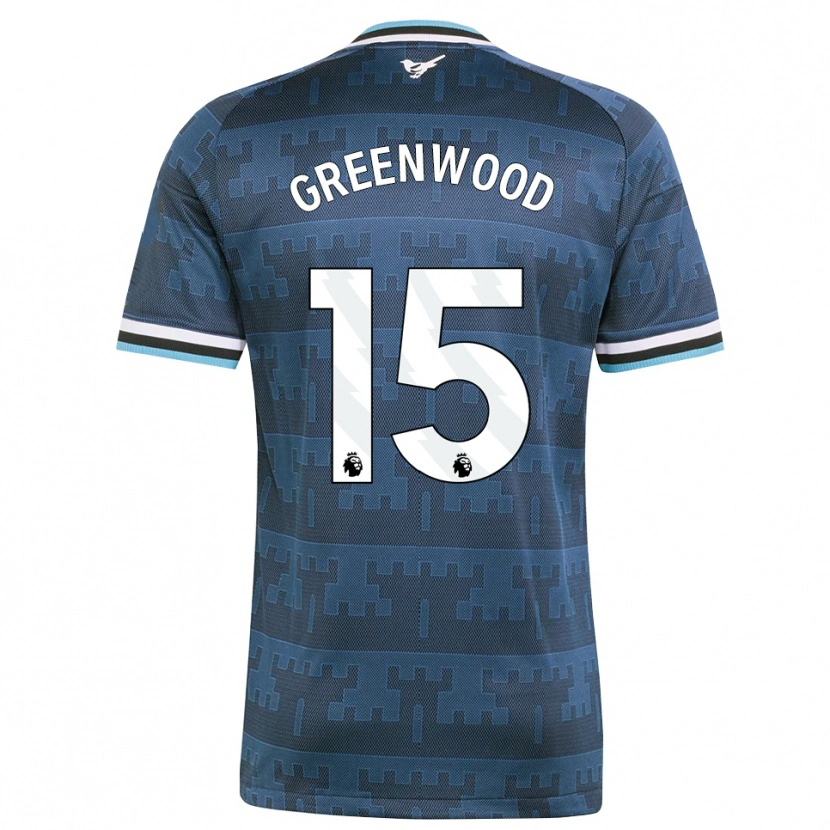 Danxen Donna Maglia Hannah Greenwood #15 Giallo Nero Blu Kit Gara Away 2026/27 Maglietta