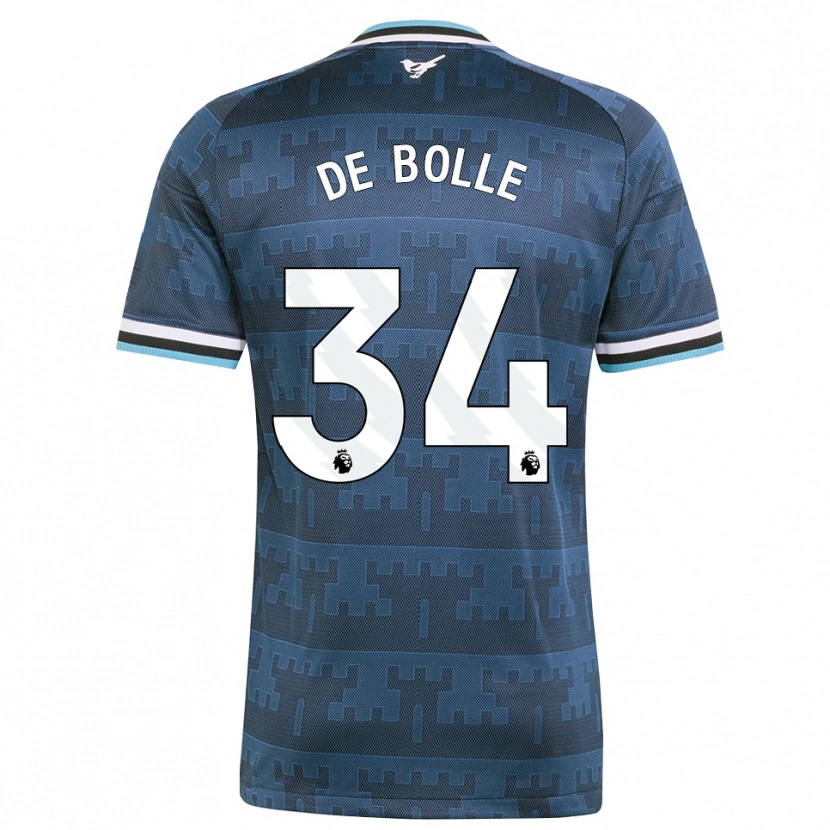 Danxen Donna Maglia Lucas De Bolle #34 Giallo Nero Blu Kit Gara Away 2026/27 Maglietta