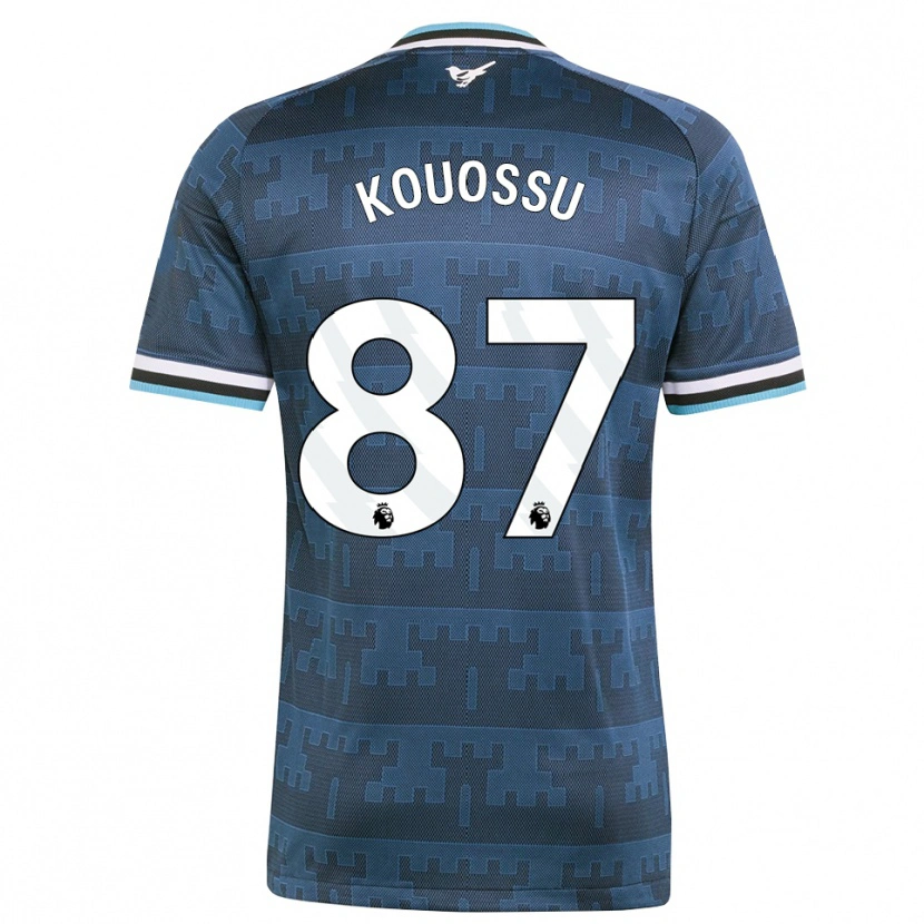 Danxen Donna Maglia Jayden Kouossu #87 Giallo Nero Blu Kit Gara Away 2026/27 Maglietta