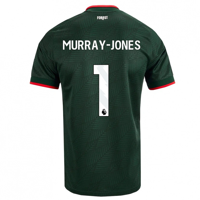 Danxen Donna Maglia George Murray-Jones #1 Verde Scuro Rosso Kit Gara Away 2026/27 Maglietta