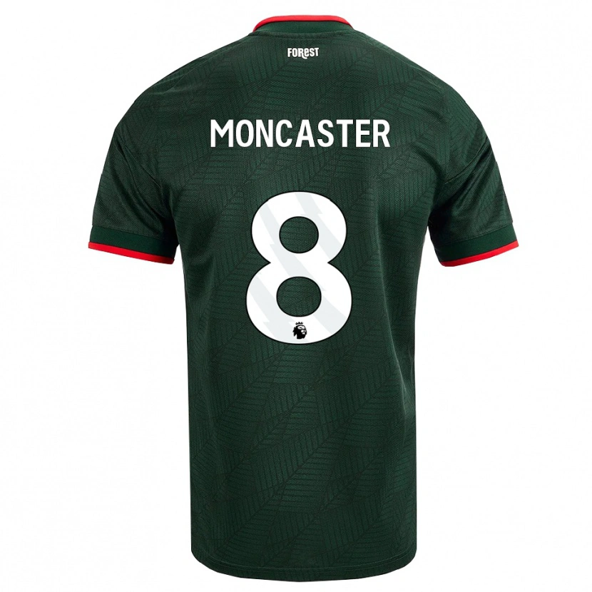 Danxen Donna Maglia Mai Moncaster #8 Verde Scuro Rosso Kit Gara Away 2026/27 Maglietta