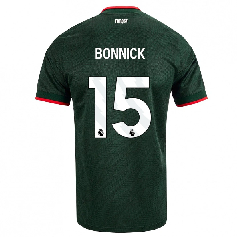 Danxen Donna Maglia Azae Bonnick #15 Verde Scuro Rosso Kit Gara Away 2026/27 Maglietta