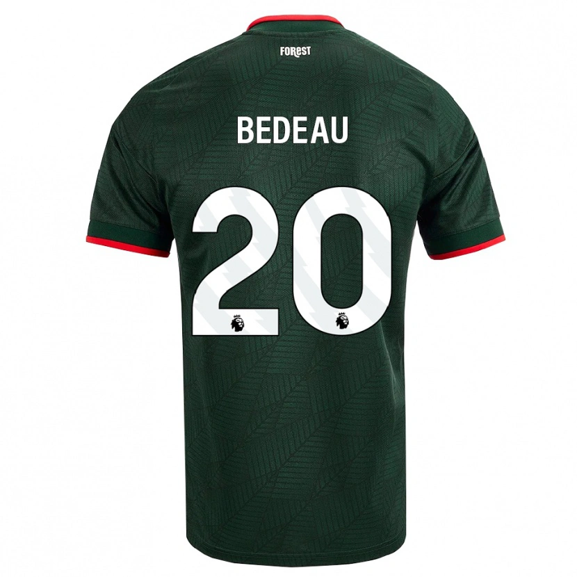 Danxen Donna Maglia Naomi Bedeau #20 Verde Scuro Rosso Kit Gara Away 2026/27 Maglietta