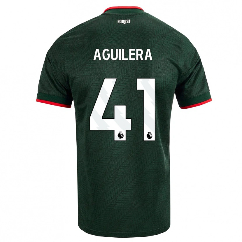 Danxen Donna Maglia Brandon Aguilera #41 Verde Scuro Rosso Kit Gara Away 2026/27 Maglietta