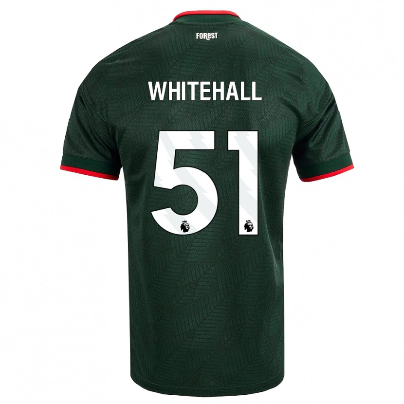 Danxen Donna Maglia Archie Whitehall #51 Verde Scuro Rosso Kit Gara Away 2026/27 Maglietta