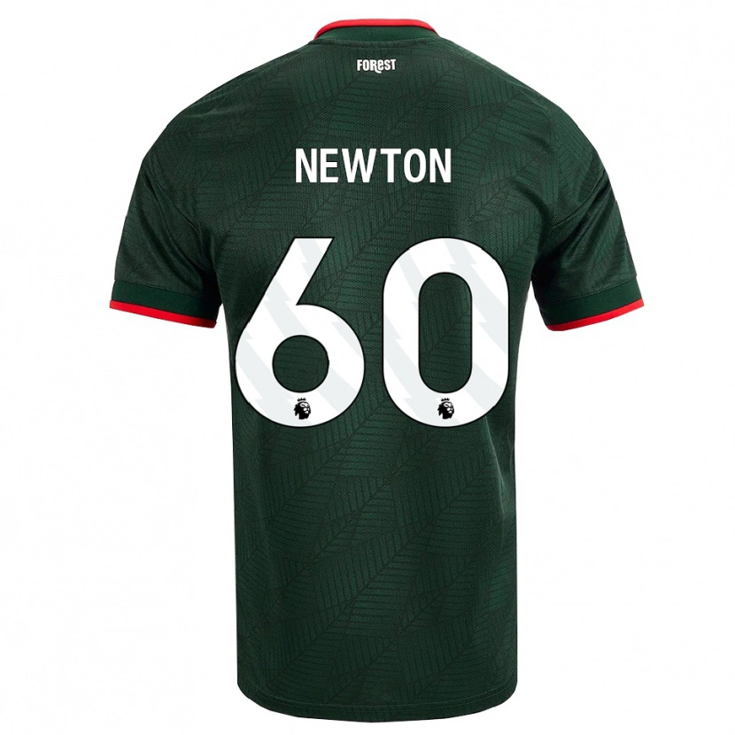 Danxen Donna Maglia Jamie Newton #60 Verde Scuro Rosso Kit Gara Away 2026/27 Maglietta