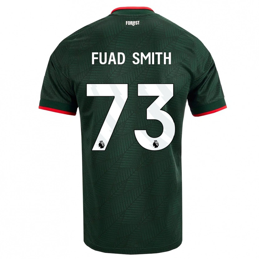 Danxen Donna Maglia Fuad Smith #73 Verde Scuro Rosso Kit Gara Away 2026/27 Maglietta