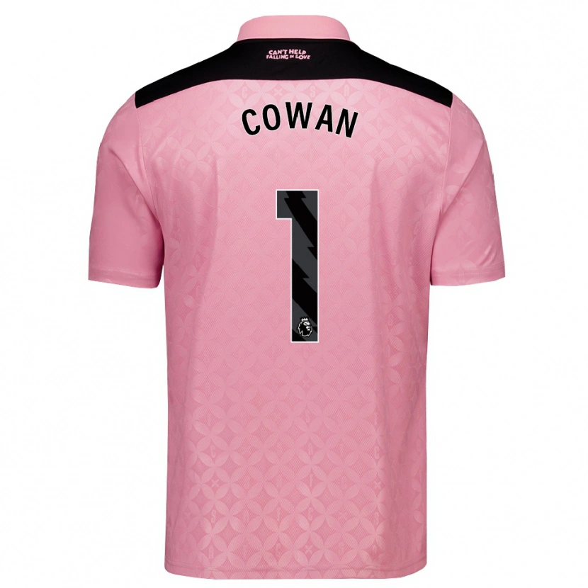 Danxen Donna Maglia Joe Cowan #1 Rosa Chiaro Nero Kit Gara Away 2026/27 Maglietta