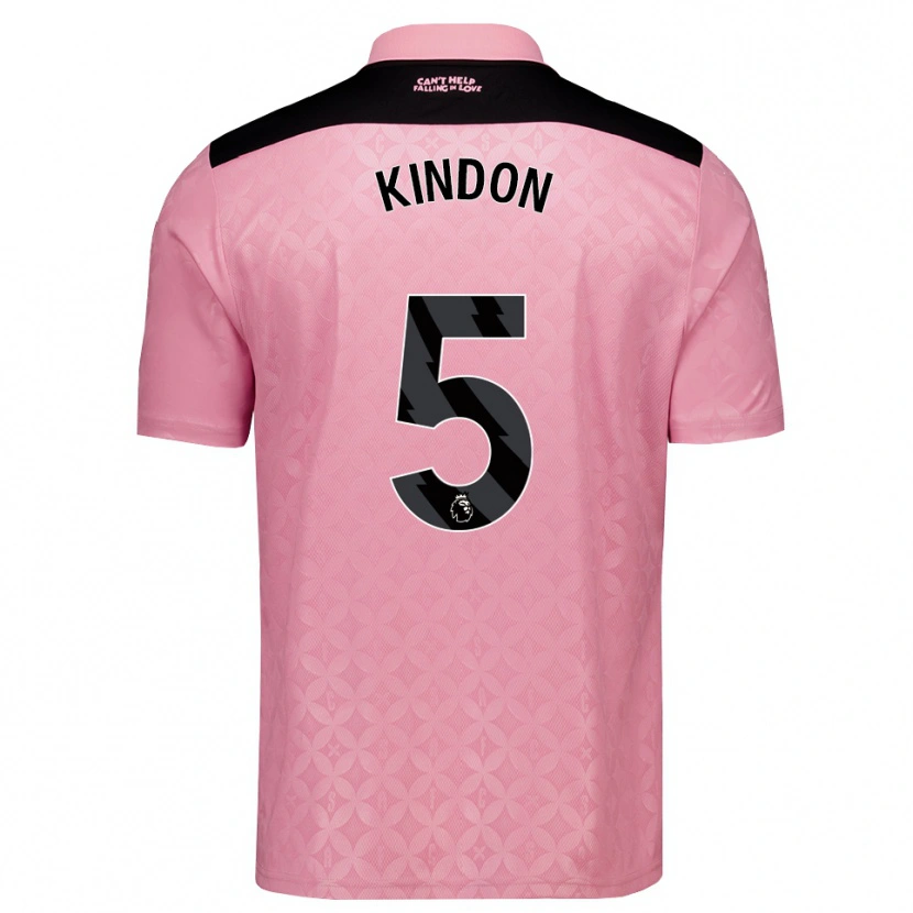 Danxen Donna Maglia Ben Kindon #5 Rosa Chiaro Nero Kit Gara Away 2026/27 Maglietta