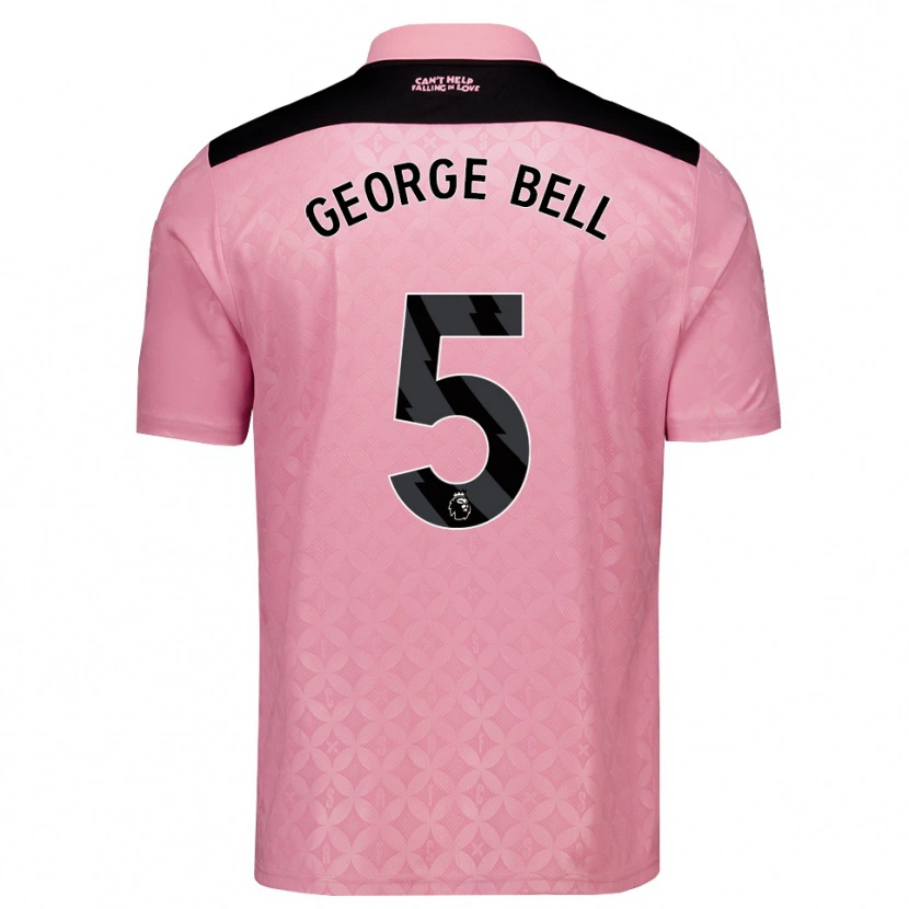 Danxen Donna Maglia George Bell #5 Rosa Chiaro Nero Kit Gara Away 2026/27 Maglietta