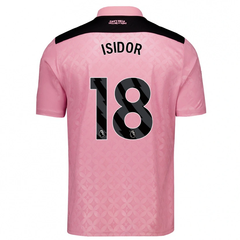 Danxen Donna Maglia Wilson Isidor #18 Rosa Chiaro Nero Kit Gara Away 2026/27 Maglietta