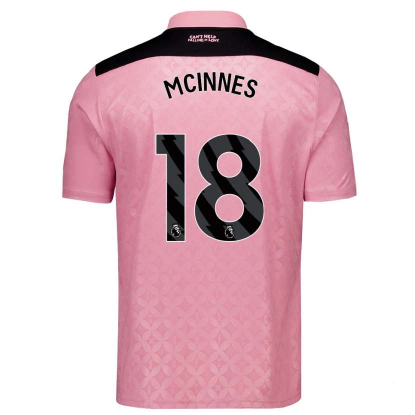 Danxen Donna Maglia Libby Mcinnes #18 Rosa Chiaro Nero Kit Gara Away 2026/27 Maglietta
