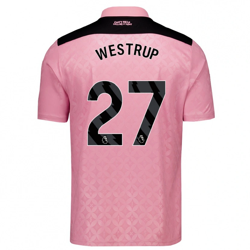 Danxen Donna Maglia Brianna Westrup #27 Rosa Chiaro Nero Kit Gara Away 2026/27 Maglietta