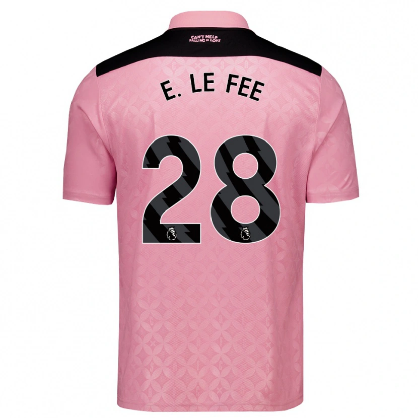Danxen Donna Maglia Enzo Le Fée #28 Rosa Chiaro Nero Kit Gara Away 2026/27 Maglietta