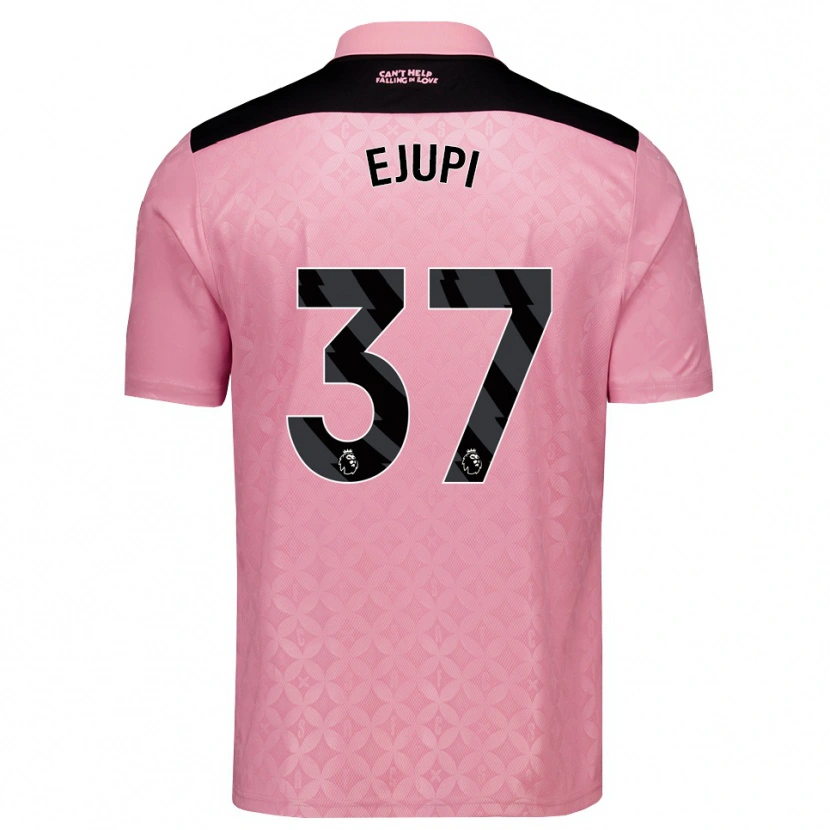 Danxen Donna Maglia Elizabeta Ejupi #37 Rosa Chiaro Nero Kit Gara Away 2026/27 Maglietta