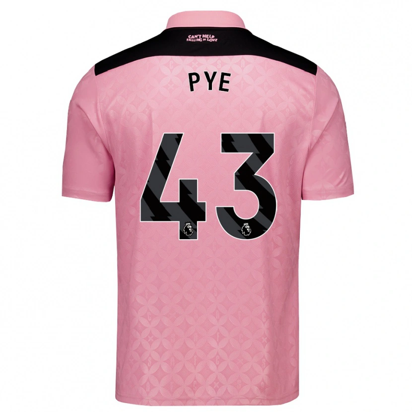 Danxen Donna Maglia Connor Pye #43 Rosa Chiaro Nero Kit Gara Away 2026/27 Maglietta