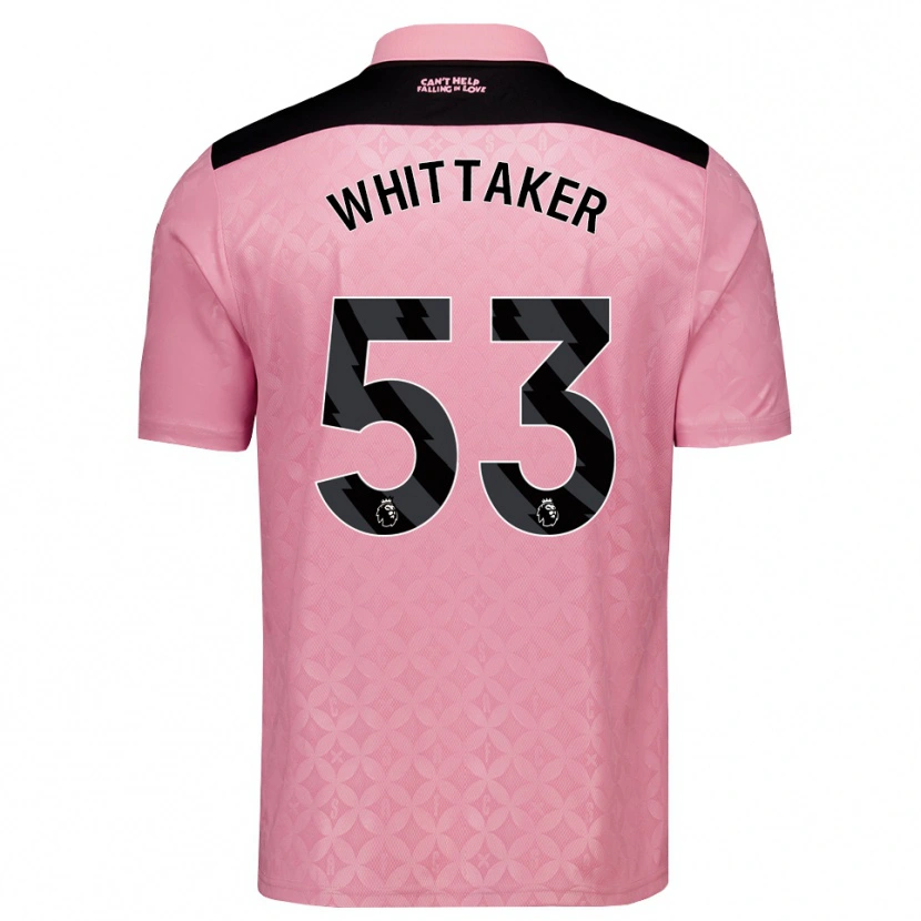 Danxen Donna Maglia Jack Whittaker #53 Rosa Chiaro Nero Kit Gara Away 2026/27 Maglietta