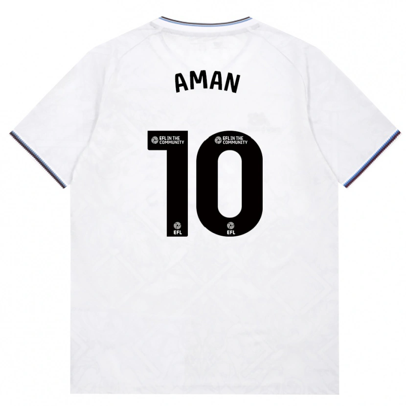Danxen Donna Maglia Abdulkareem Aman #10 Borgogna Bianco Kit Gara Away 2026/27 Maglietta