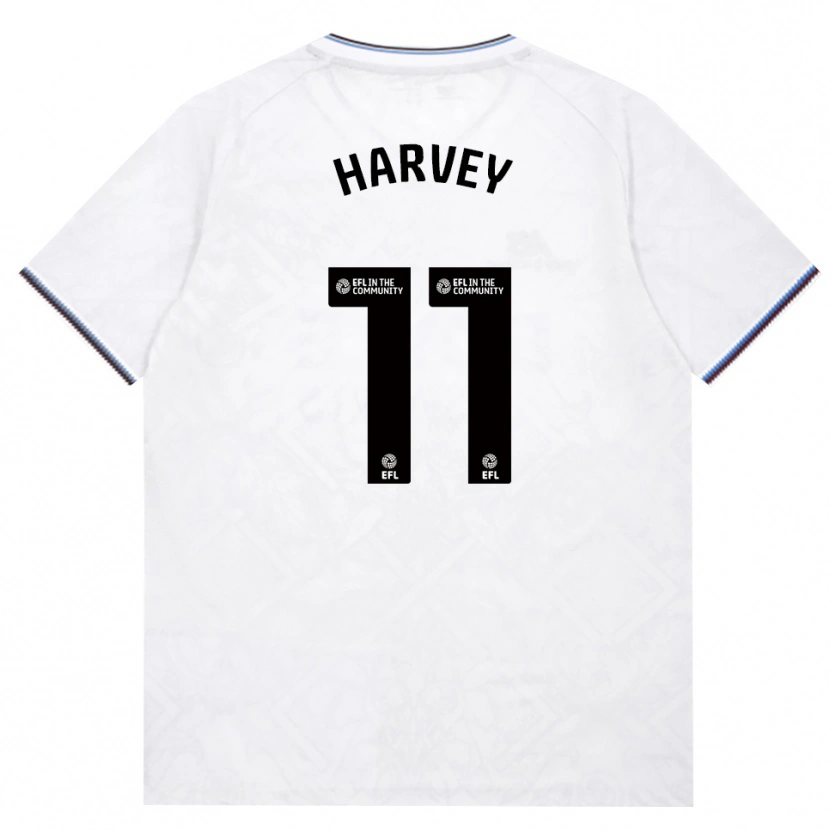 Danxen Donna Maglia Ros Harvey #11 Borgogna Bianco Kit Gara Away 2026/27 Maglietta