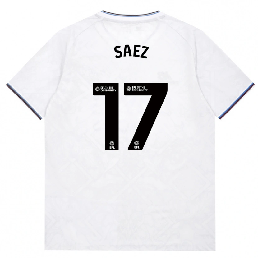 Danxen Donna Maglia Camila Sáez #17 Borgogna Bianco Kit Gara Away 2026/27 Maglietta
