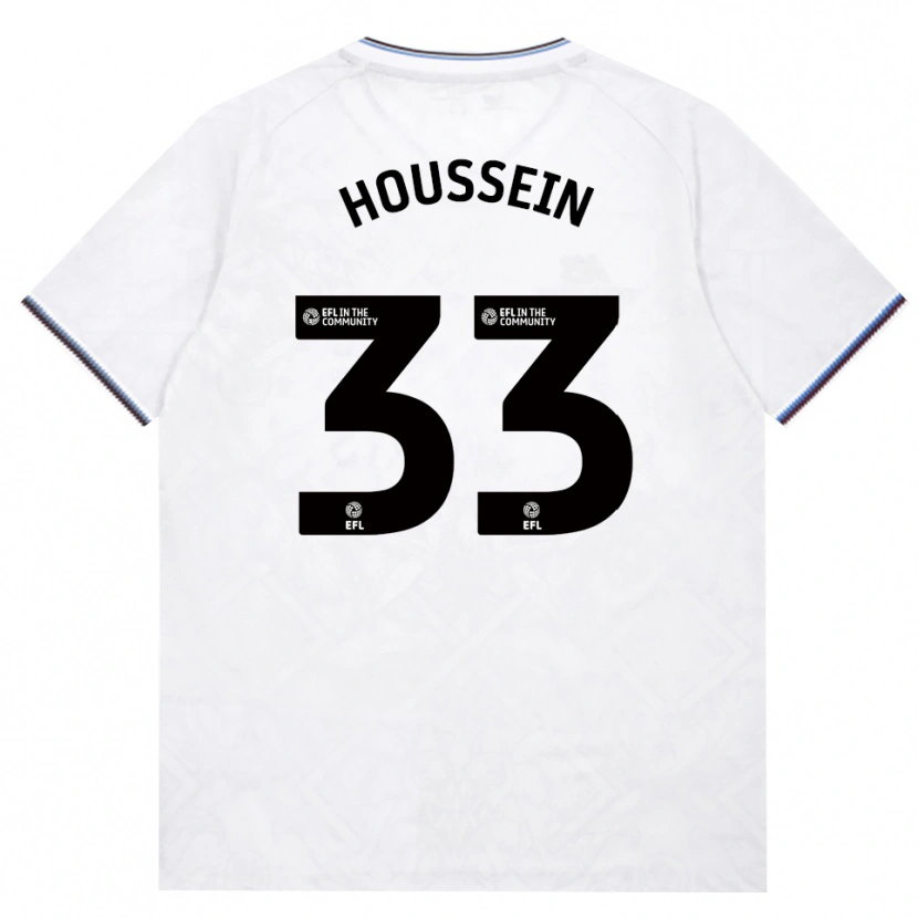 Danxen Donna Maglia Halle Houssein #33 Borgogna Bianco Kit Gara Away 2026/27 Maglietta
