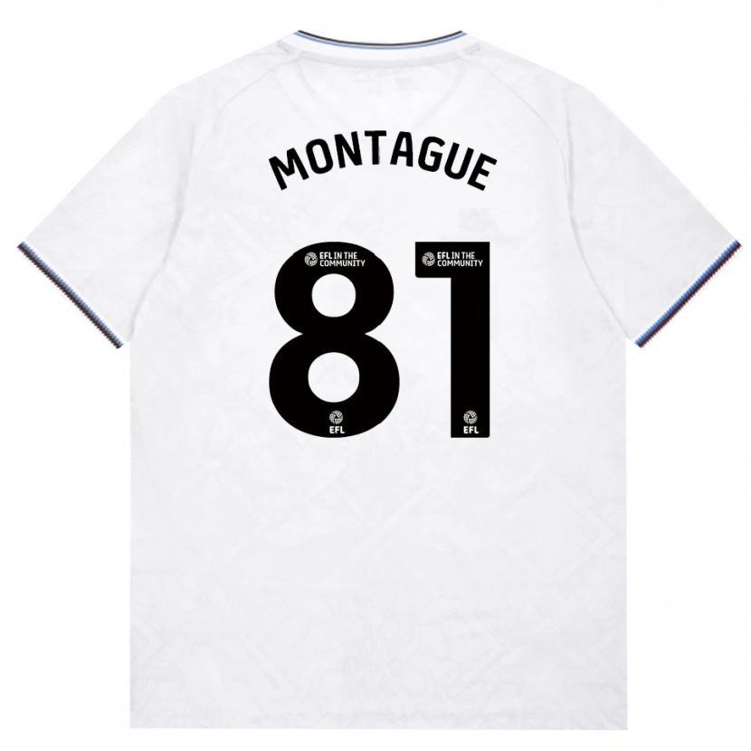 Danxen Donna Maglia Harry Montague #81 Borgogna Bianco Kit Gara Away 2026/27 Maglietta