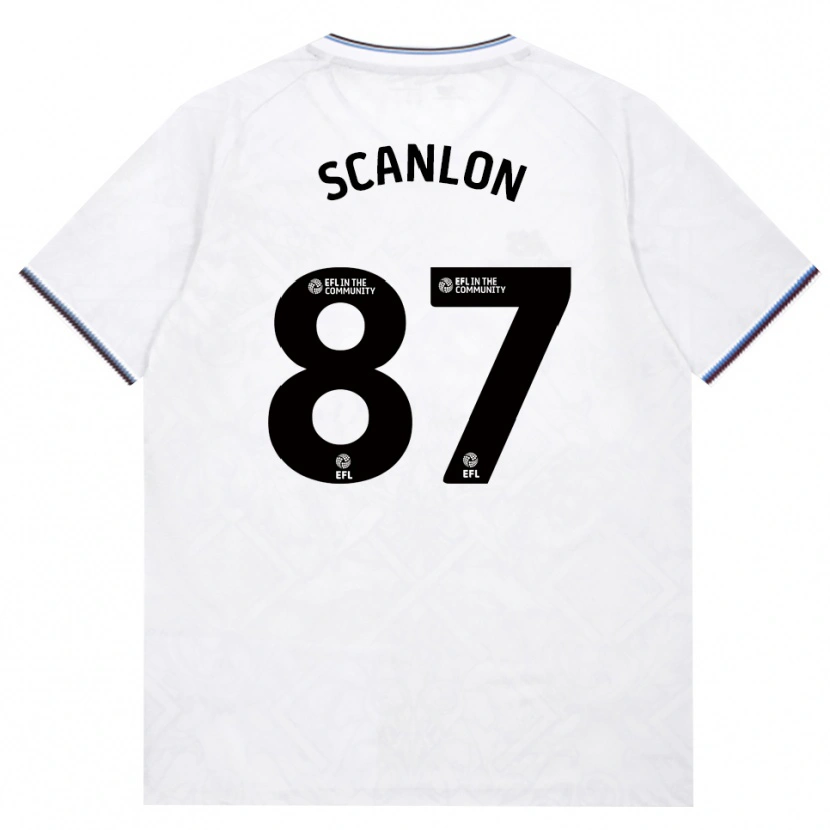 Danxen Donna Maglia Joe Scanlon #87 Borgogna Bianco Kit Gara Away 2026/27 Maglietta