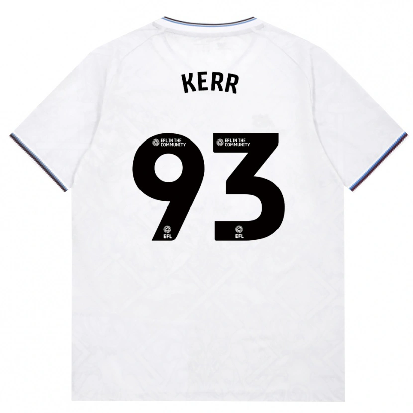 Danxen Donna Maglia Joel Kerr #93 Borgogna Bianco Kit Gara Away 2026/27 Maglietta