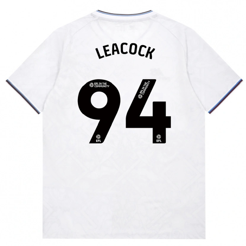 Danxen Donna Maglia Callum Leacock #94 Borgogna Bianco Kit Gara Away 2026/27 Maglietta