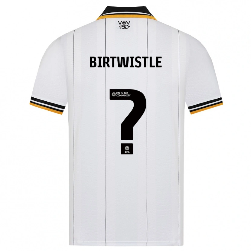 Danxen Donna Maglia Harry Birtwistle #0 Arancione Bianco Nero Kit Gara Away 2026/27 Maglietta