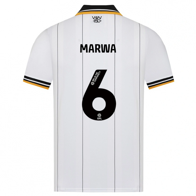 Danxen Donna Maglia Bjørn Marwa #6 Arancione Bianco Nero Kit Gara Away 2026/27 Maglietta