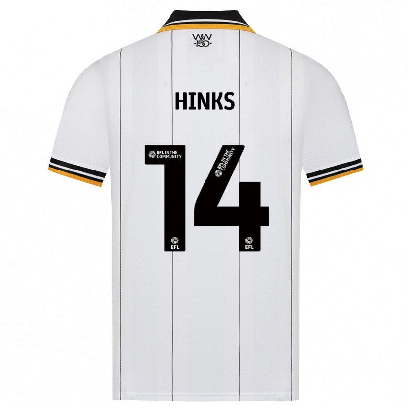 Danxen Donna Maglia Max Hinks #14 Arancione Bianco Nero Kit Gara Away 2026/27 Maglietta