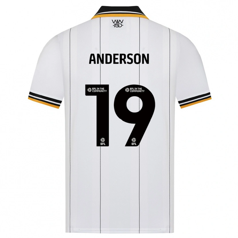 Danxen Donna Maglia Becky Anderson #19 Arancione Bianco Nero Kit Gara Away 2026/27 Maglietta