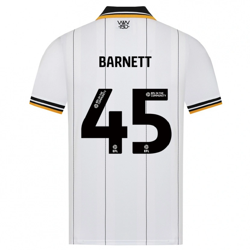Danxen Donna Maglia Ty Barnett #45 Arancione Bianco Nero Kit Gara Away 2026/27 Maglietta