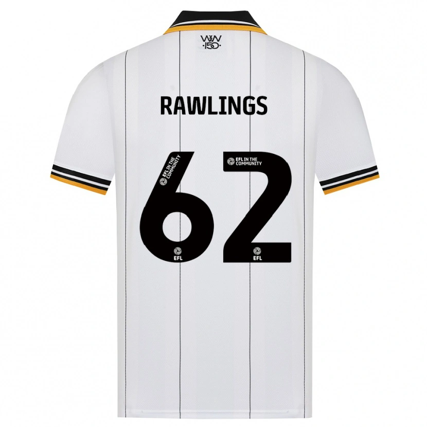 Danxen Donna Maglia Luke Rawlings #62 Arancione Bianco Nero Kit Gara Away 2026/27 Maglietta