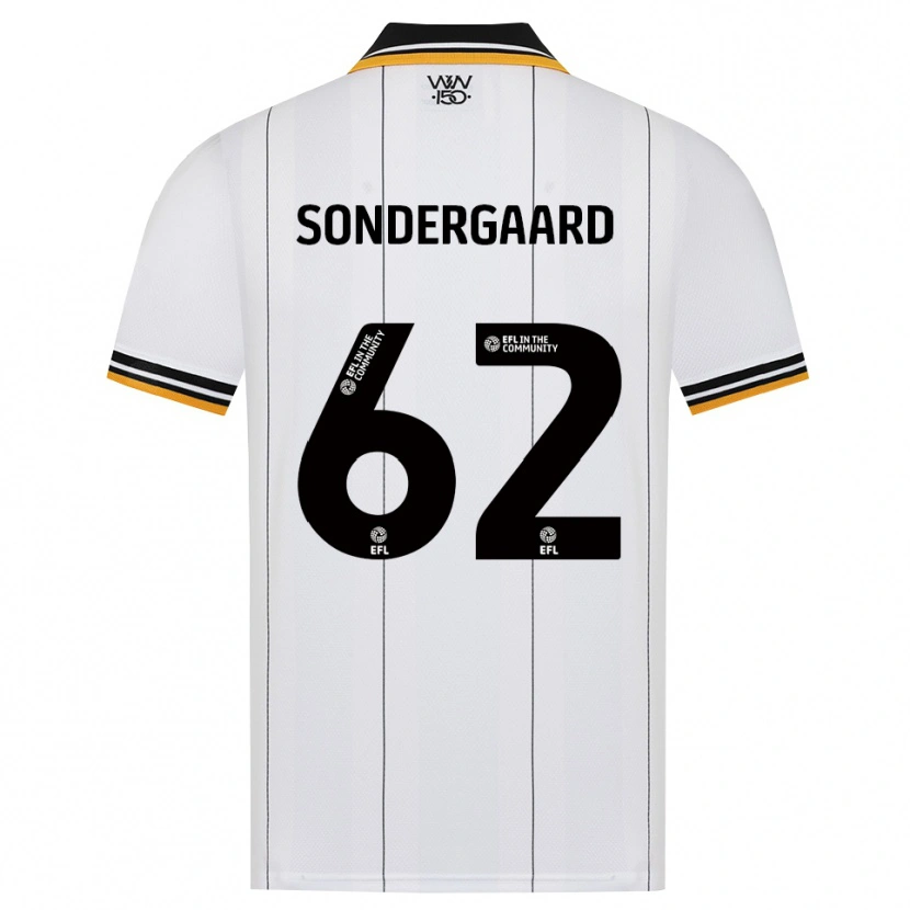 Danxen Donna Maglia Andreas Sondergaard #62 Arancione Bianco Nero Kit Gara Away 2026/27 Maglietta