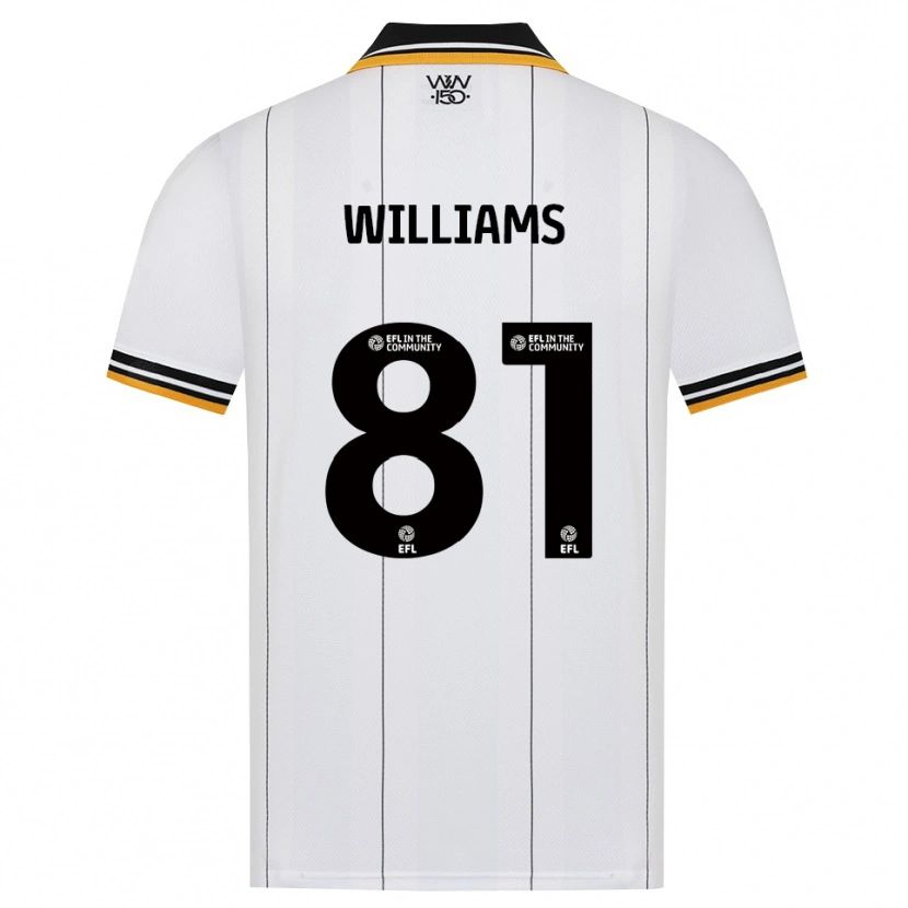 Danxen Donna Maglia Ashton Williams #81 Arancione Bianco Nero Kit Gara Away 2026/27 Maglietta