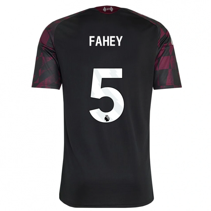 Danxen Donna Maglia Niamh Fahey #5 Bianco Nero Viola Kit Gara Third 2026/27 Maglietta