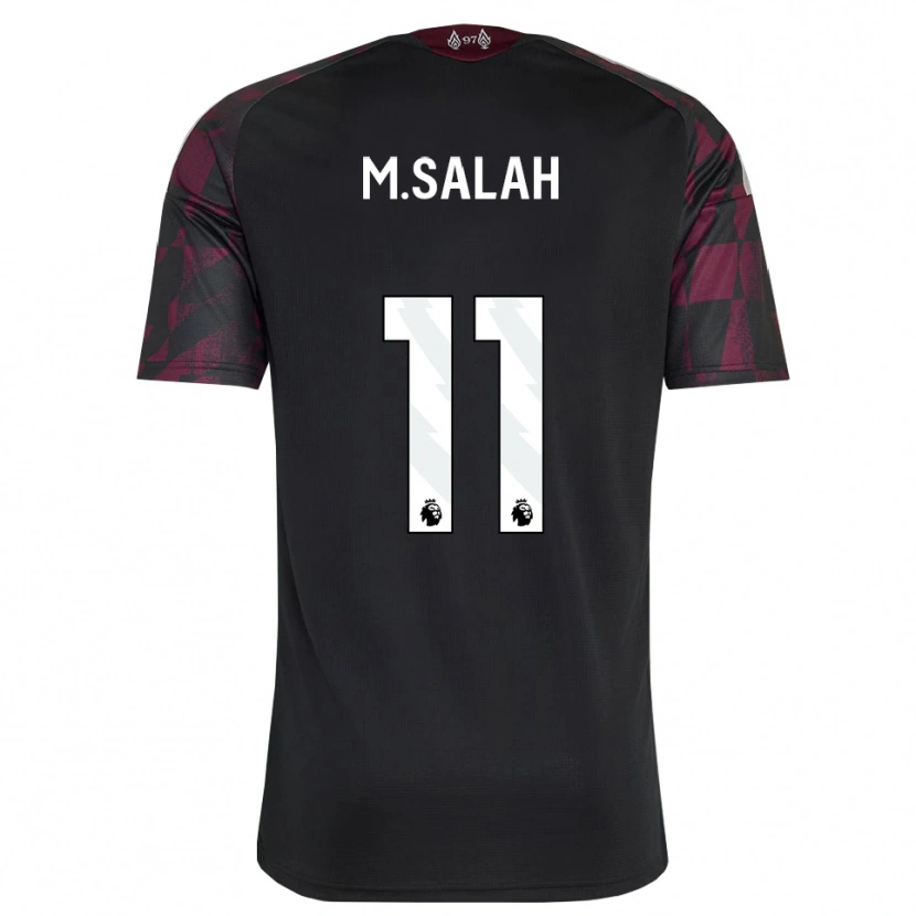 Danxen Donna Maglia Mohamed Salah #11 Bianco Nero Viola Kit Gara Third 2026/27 Maglietta