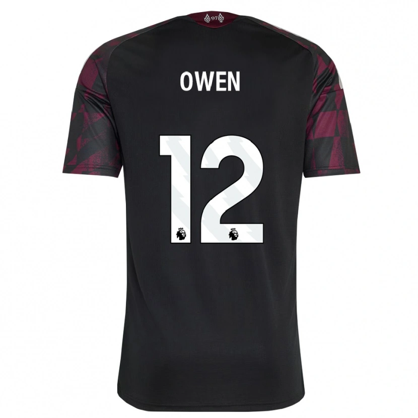 Danxen Donna Maglia Harvey Owen #12 Bianco Nero Viola Kit Gara Third 2026/27 Maglietta