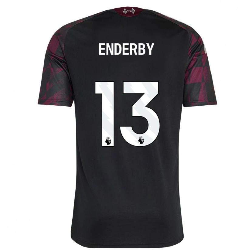 Danxen Donna Maglia Mia Enderby #13 Bianco Nero Viola Kit Gara Third 2026/27 Maglietta